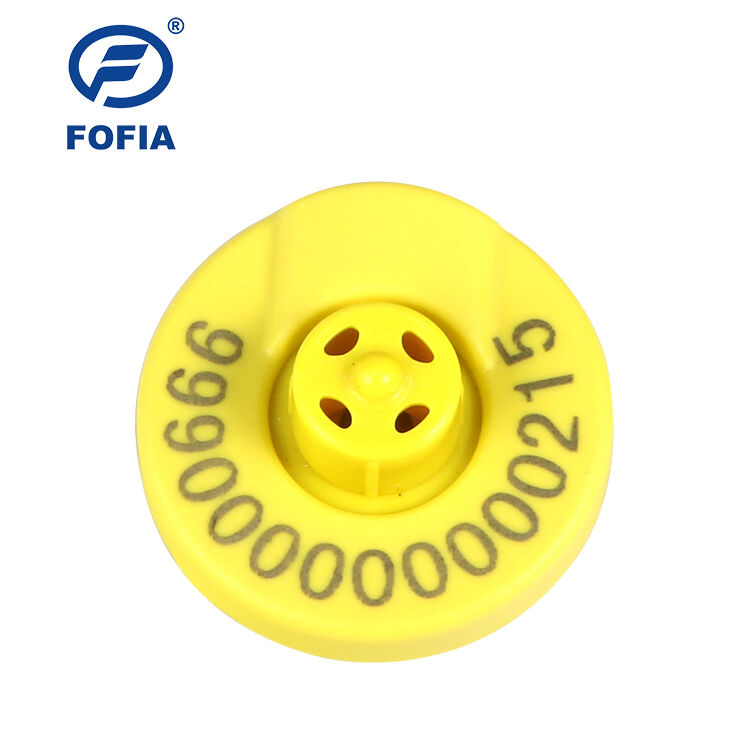 FOFIA 134.2KHZ Rfid Botão Eid GPS Ear Tag para gado