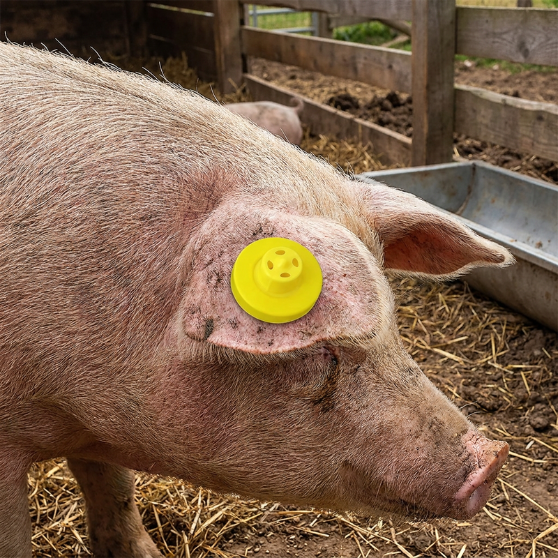 Marca de ouvido de ovelha RFID anti-derramamento de alta qualidade à prova d'água ISO11785 FDX-B para rastreamento animal
