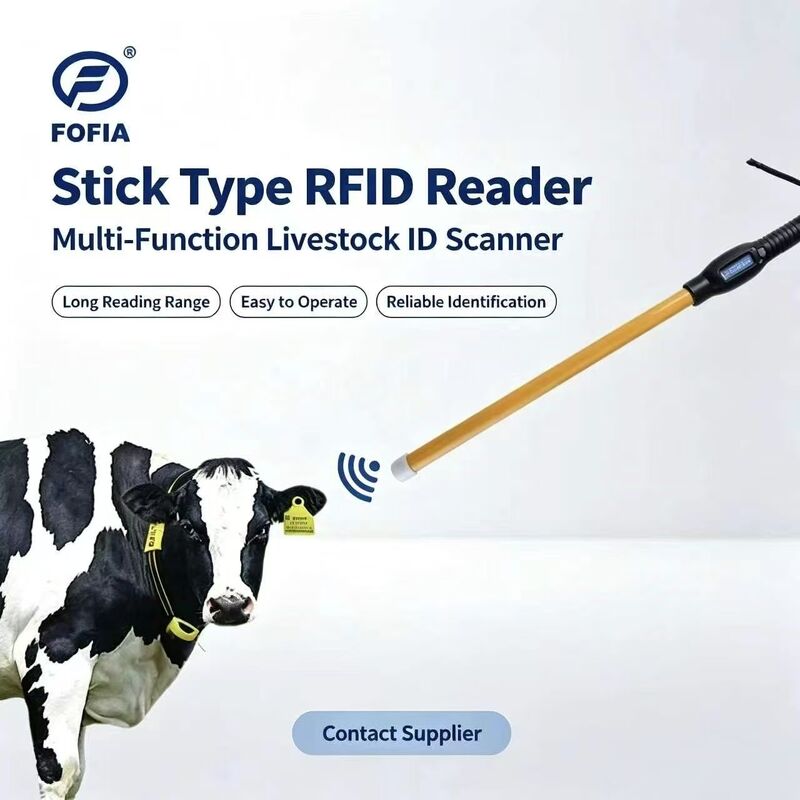Leitor RFID PT280 à prova d'água 134,2 kHz PVC Plástico NLIS Austrália ICAR aprovado ID de gado USB ISO 11784/5 Wiegand RS232