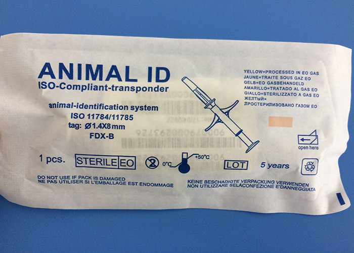 Mini microchip profissional da identificação do animal com seringa descartável, ISO aprovado