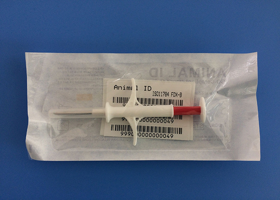microchip da identificação do animal de estimação de 2.12*12mm com os identificadores injetáveis da seringa 134.2khz do implante