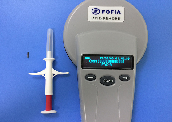 Varredor animal do microchip do ISO para a gestão do animal de estimação, leitor portátil do bolso do RFID