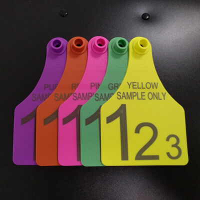 White Animal Tracking Customizable Laser Print Ear Tags Livestock Tags for Animal Identification and Tracking