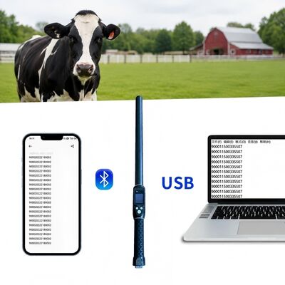 PT290 LF RFID stick Reader∙ 134.2KHz Bluetooth Handheld Scanner Com Protocolo ISO11784/5 FDX-B E HDX USB Bluetooth Interface