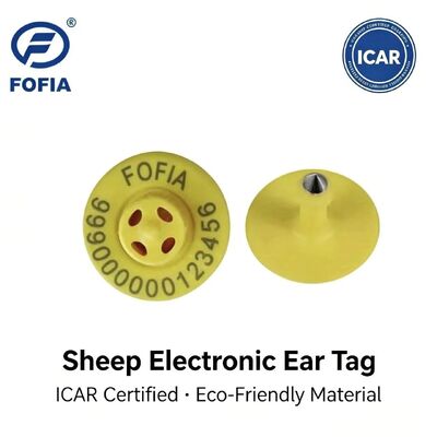 Alta Qualidade Novo OEM ET957 134.2kHz TPU Chip Animal Electronic Ear Tags Porcos Vaca Ovelha 10cm Distância de Leitura -20~80C ICar 1 ano Garantia