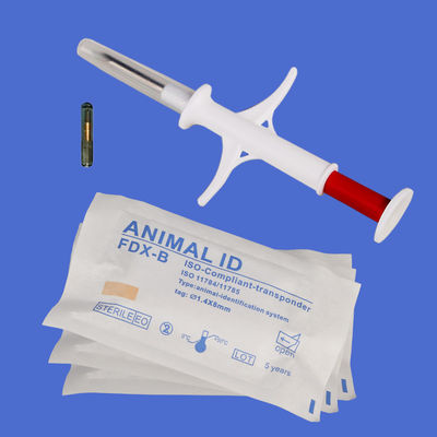 Implante de microchip de identificação animal ICAR certificado 1,4 x 8 mm - Transponder injetável para rastreamento de animais de estimação, tag RFID encapsulada em vidro biocompatível para identificação vitalícia de animais de estimação e uso veterinário